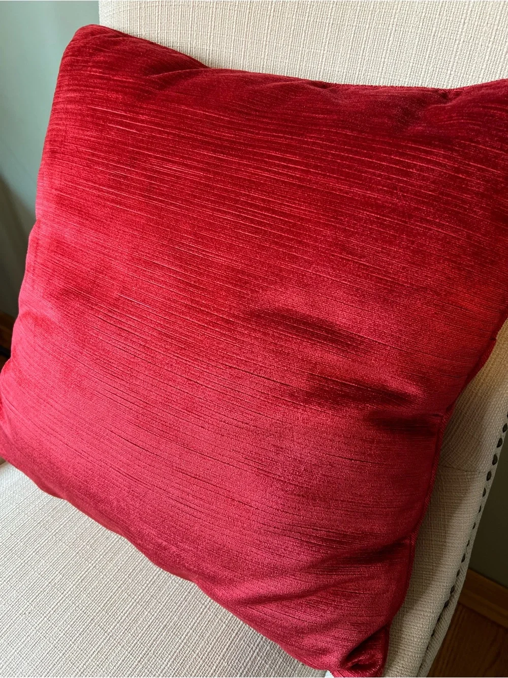 Plush Red Velvet Throw Pillow Pier 1
